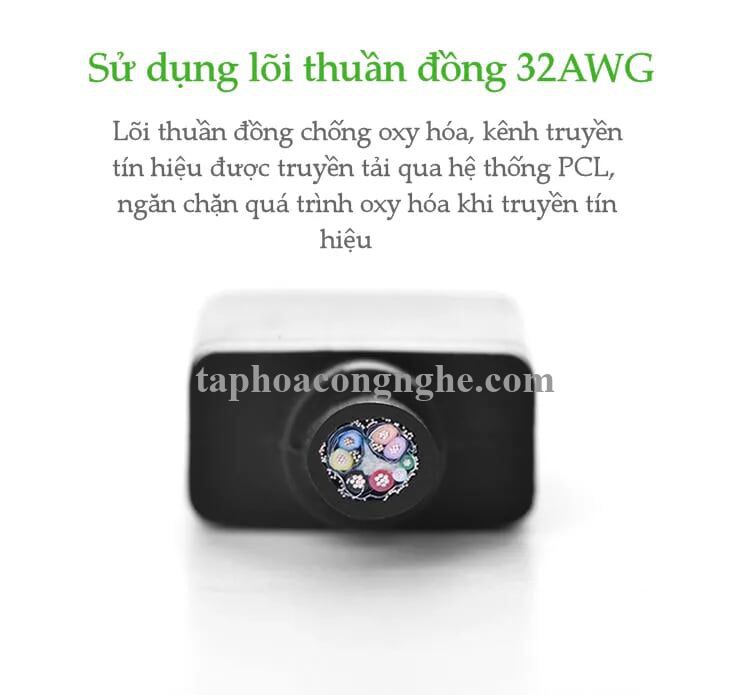 Ugreen 10434 3M Màu Đen Cáp chuyển đổi Mini DP sang DisplayPort hỗ trợ phân giải 4K x 2K MD105 30010434